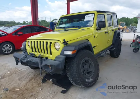 2022 Jeep Wrangler Unlimited Sport 4X4 z USA, uszkodzony, nr VIN 1C4HJXDN7NW258132